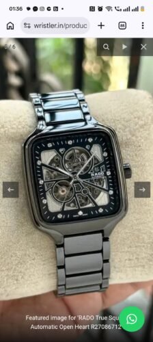 RADO True Square Automatic Open Heart R27086712 photo review