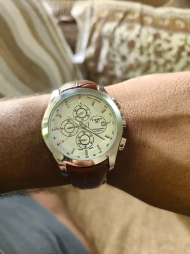 Tissot 1853 Chronograph Brown Leather Men's Watch photo review