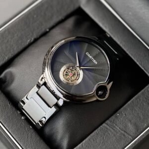 Cartier Black Metal Watch for Men Stainless Steel Best Gift for Men