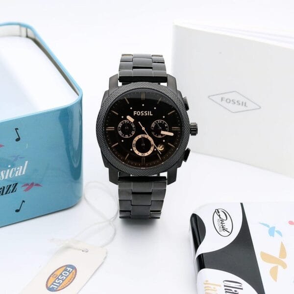 Fossil Chronograph Black Matte Watch
