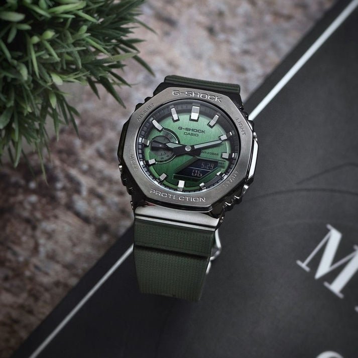 G-Shock Black & Green Digital Sports Watch
