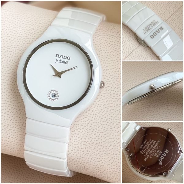 Rado Jubile Men’s White Dial Ceramic Watch – Quartz Movement