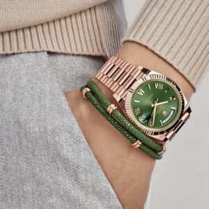 Rolex Day-Date Rose Gold Olive Green Dial