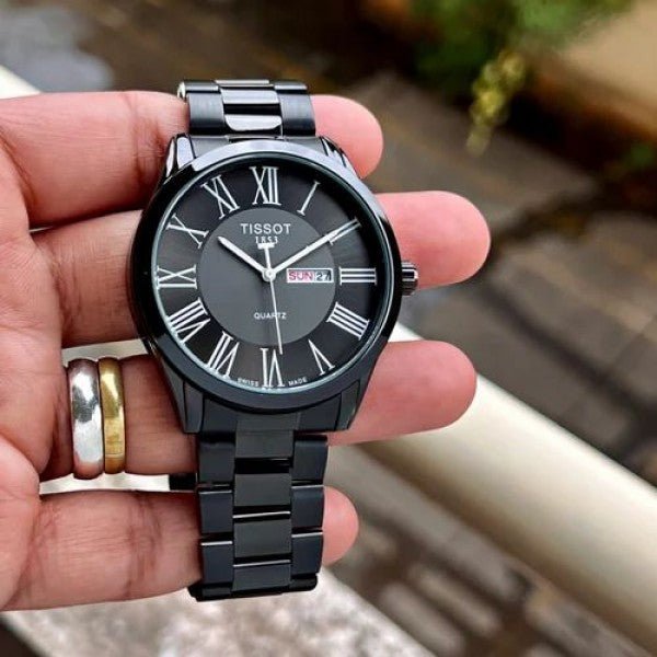 Tissot Black Watch For Mens With Day And Date