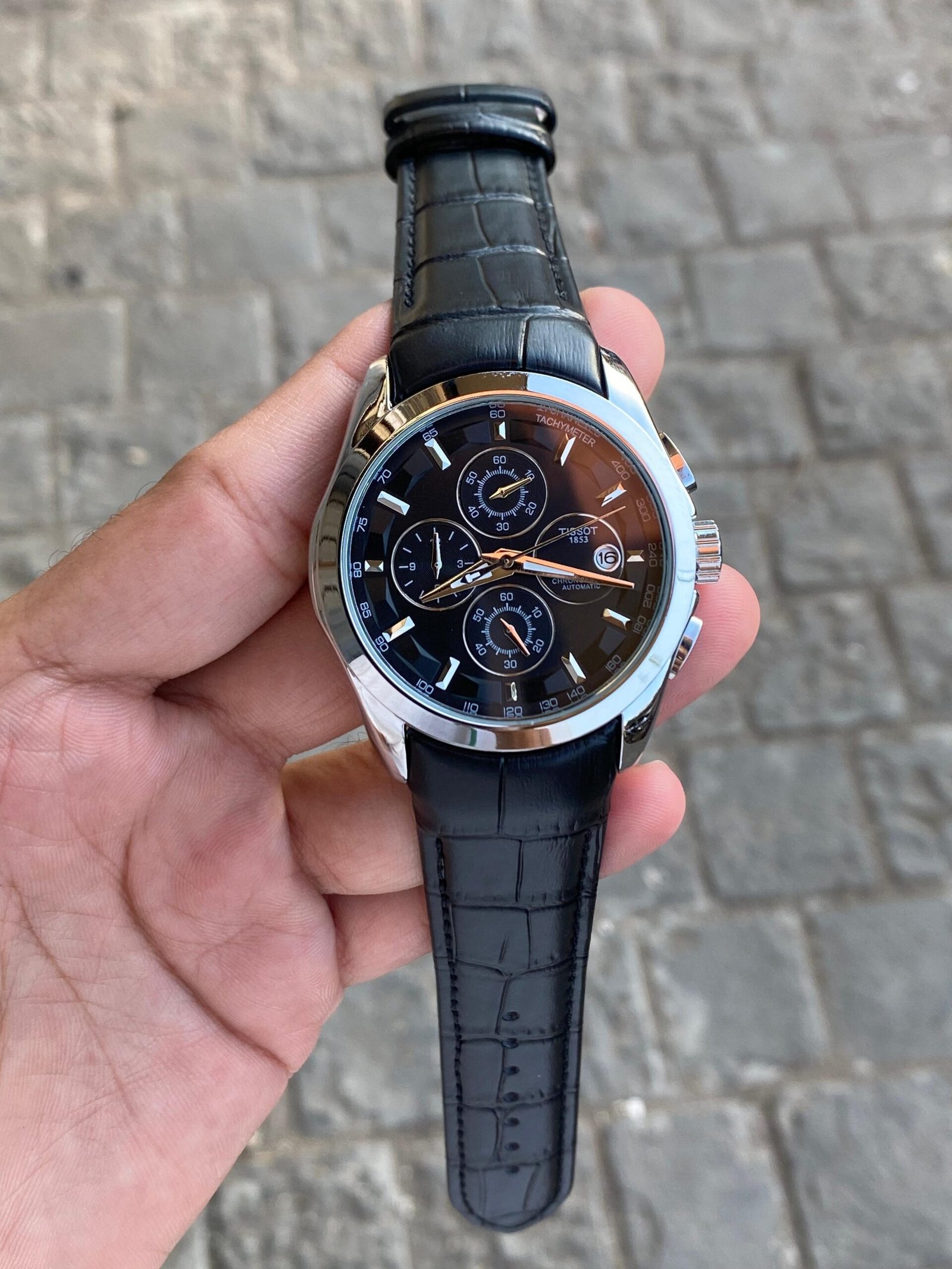 Luxury Chronograph Brown Leather Men’s Watch - Image 8